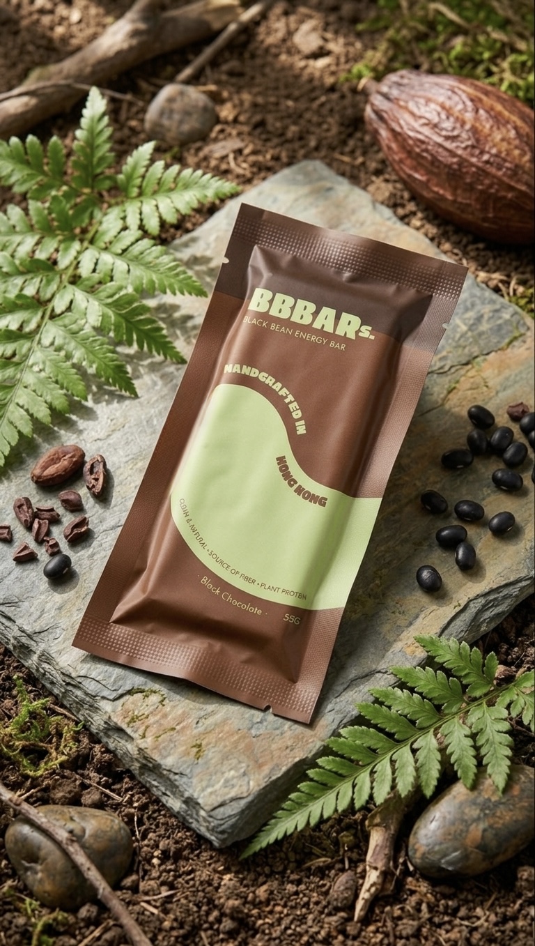 Black Bean Energy Bar - Dark Chocolate x 4 - Image 1
